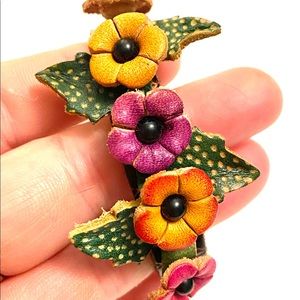 Jewelry - Leather Flower bracelet Jewelry - Leather Flower bracelet